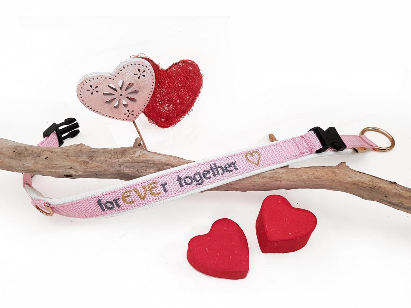 for-eve-r-together - besticktes Hundehalsband